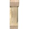 Ekena Millwork Traditional Slat Rough Sawn Bracket w/ Offset Brace, Douglas Fir, 6"W x 16"D x 20"H BKT0604X16X20TRA06RDF - alternate 3